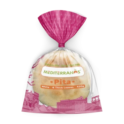 Small Thick Pita - White